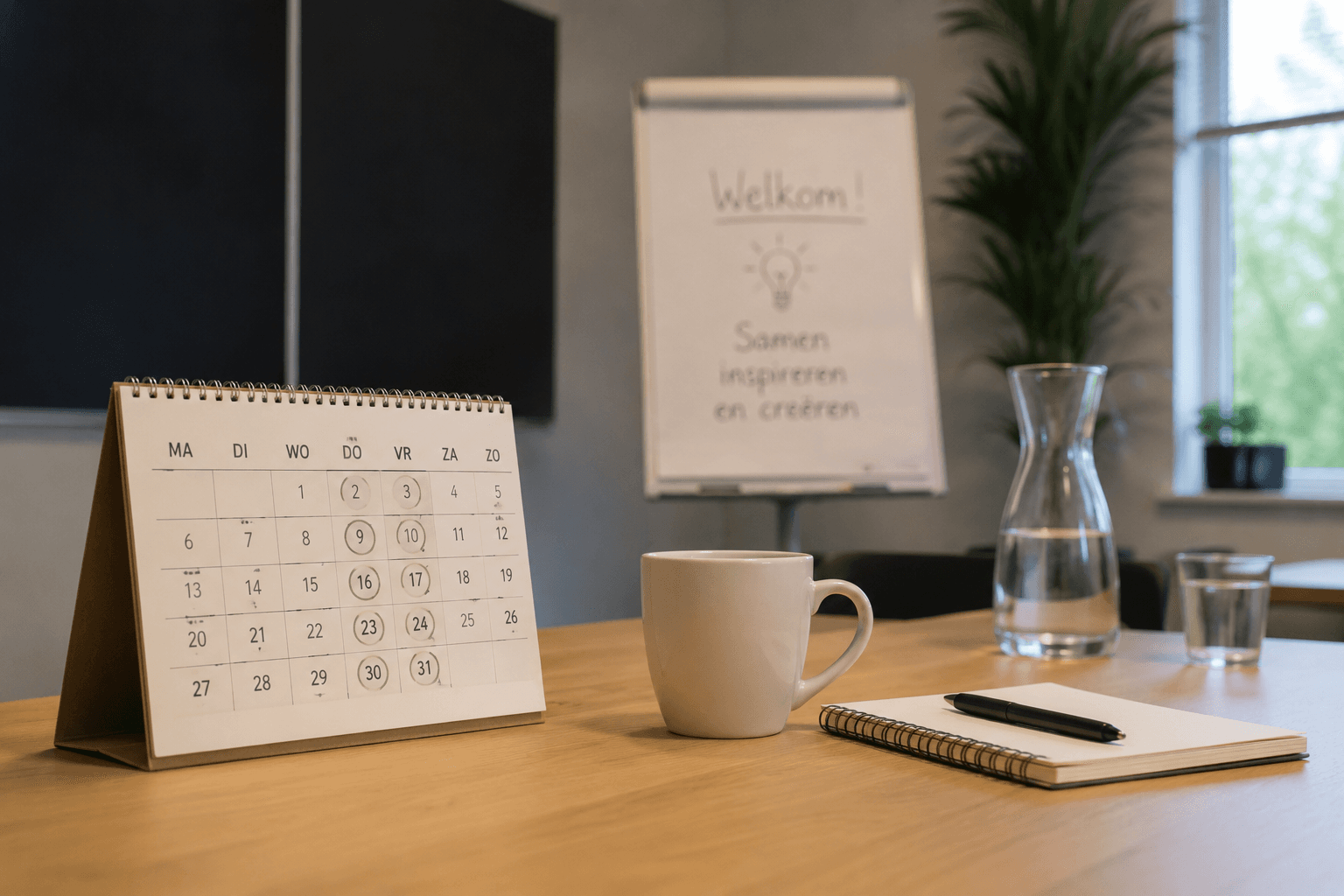Planning van de maandelijkse Claude workshops